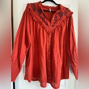 Free People Tunic in Rust